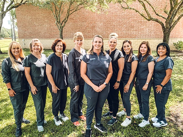 Dr. Melissa Wilson with the Wilson Dentistry team